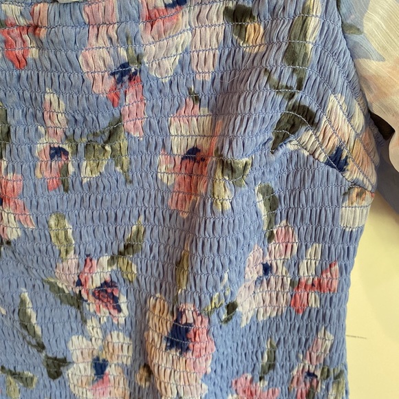 Abercrombie smocked purple floral dress - Picture 6 of 6